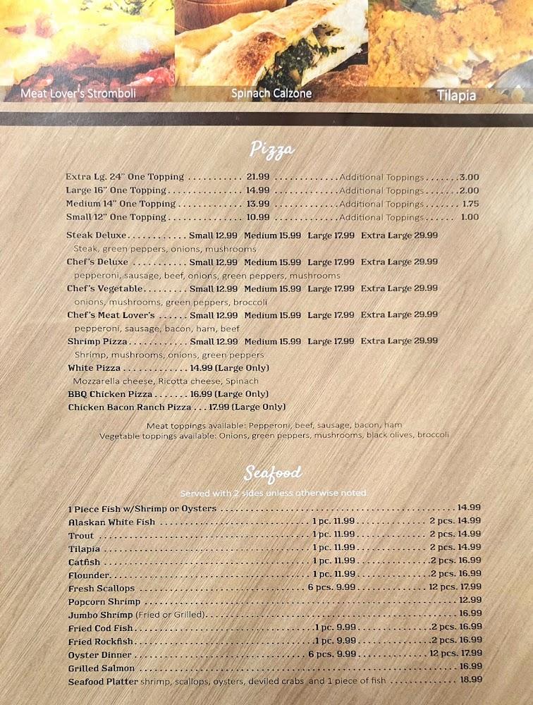 Chef Italian Restaurant Menu image 3
